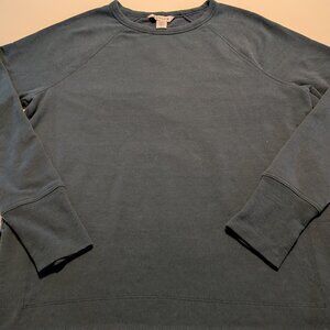 Athleta Women’s Crewneck Sweatshirt Raglan Long Sleeve Pullover Blue Small